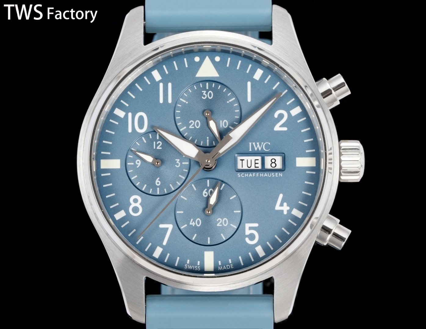IWC Pilot Blue / Silver - watch0912 - Image 4