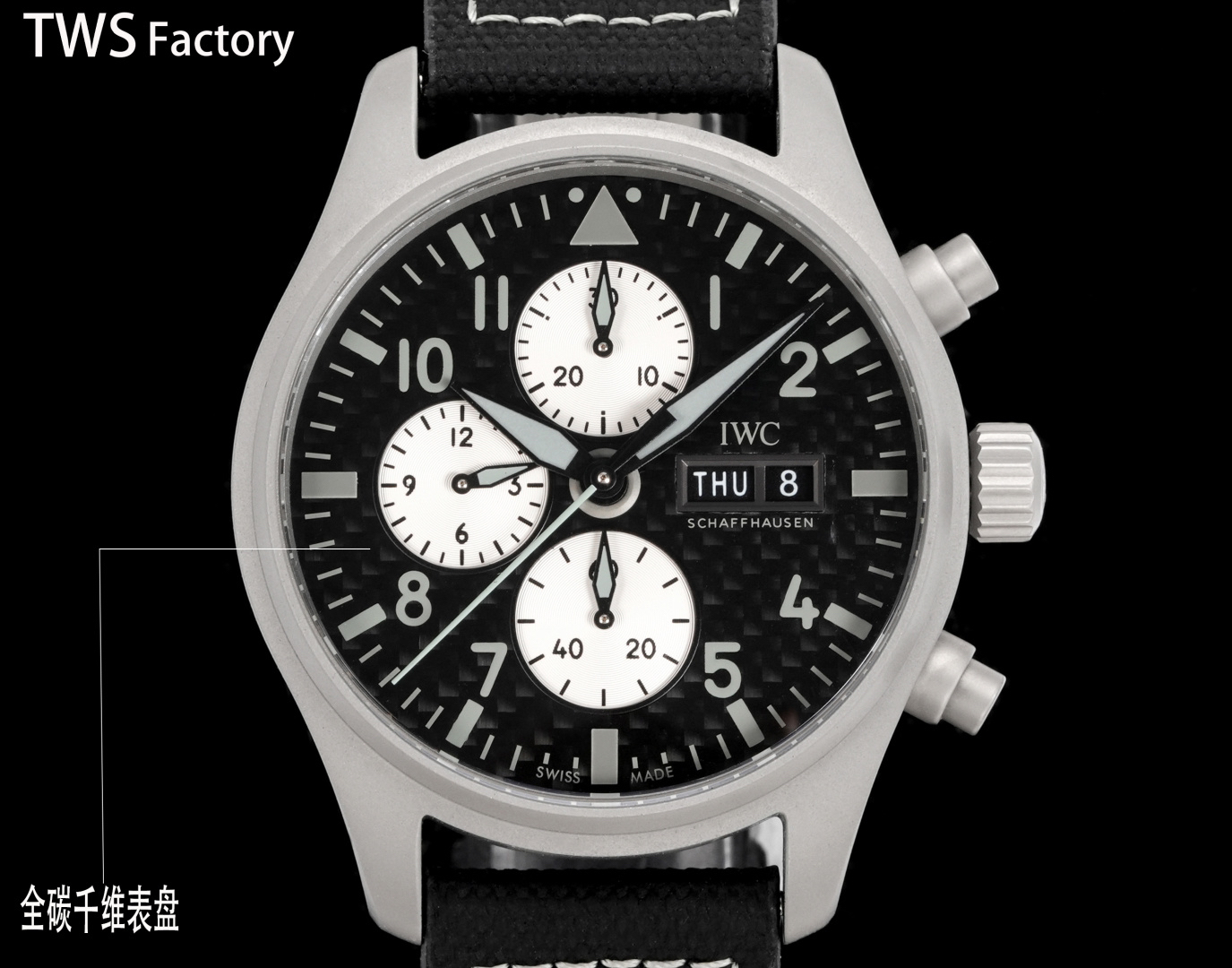 IWC Pilot 43mm Gray - watch0915 - Image 4