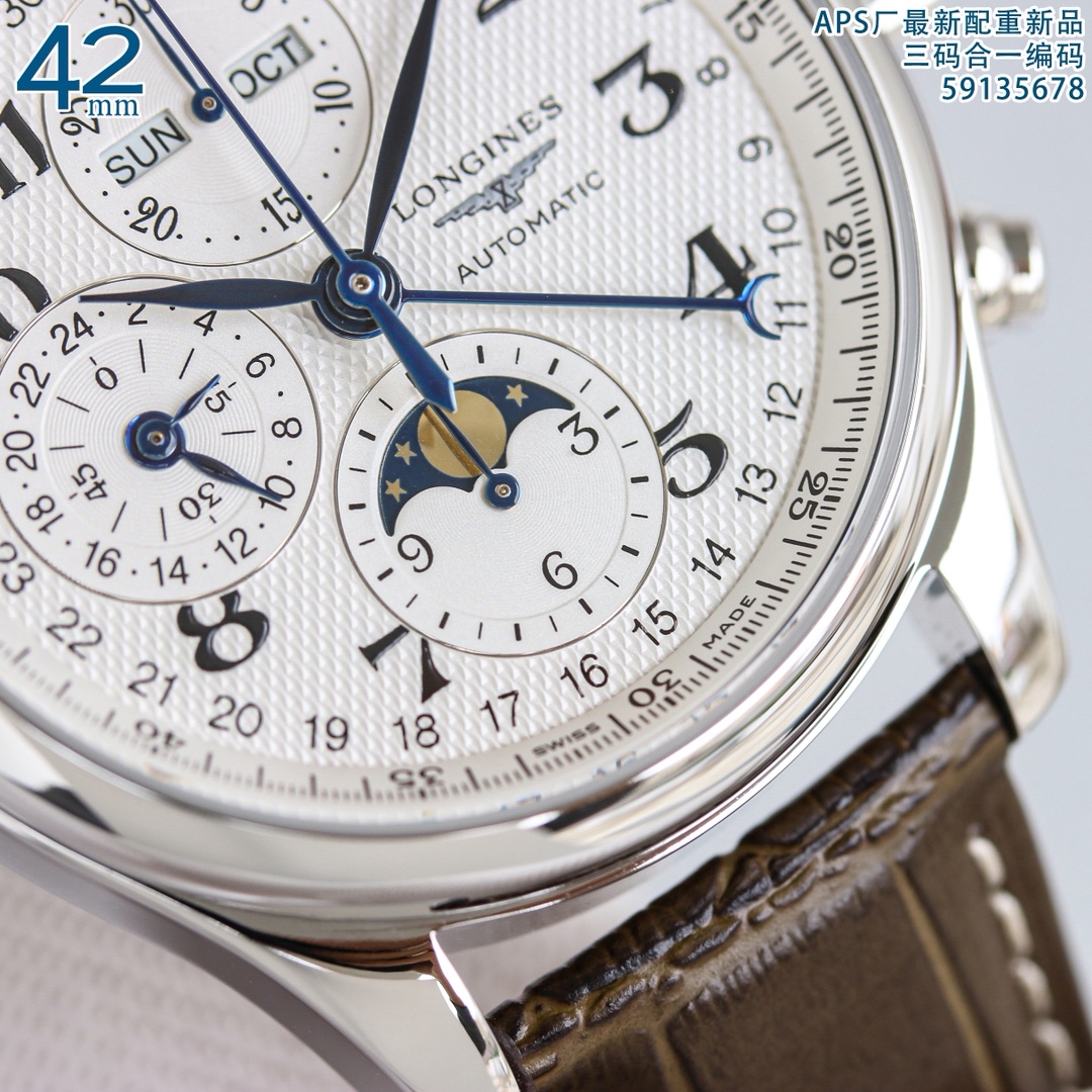 Longines Watch 42mm Silver - watch0943 - Image 4