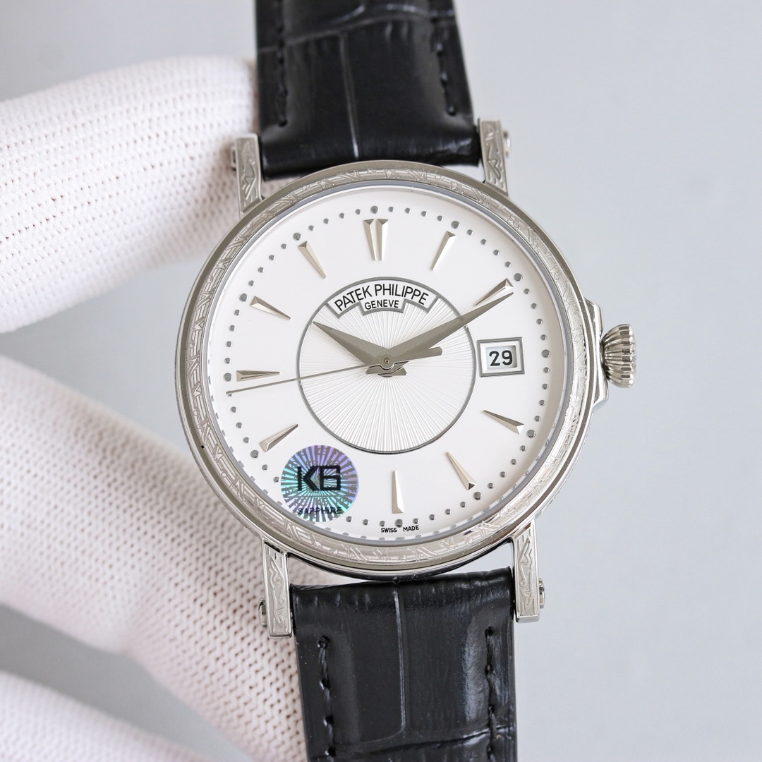 Patek Philippe Watch 38mm White / Rose Gold - watch0950 - Image 4
