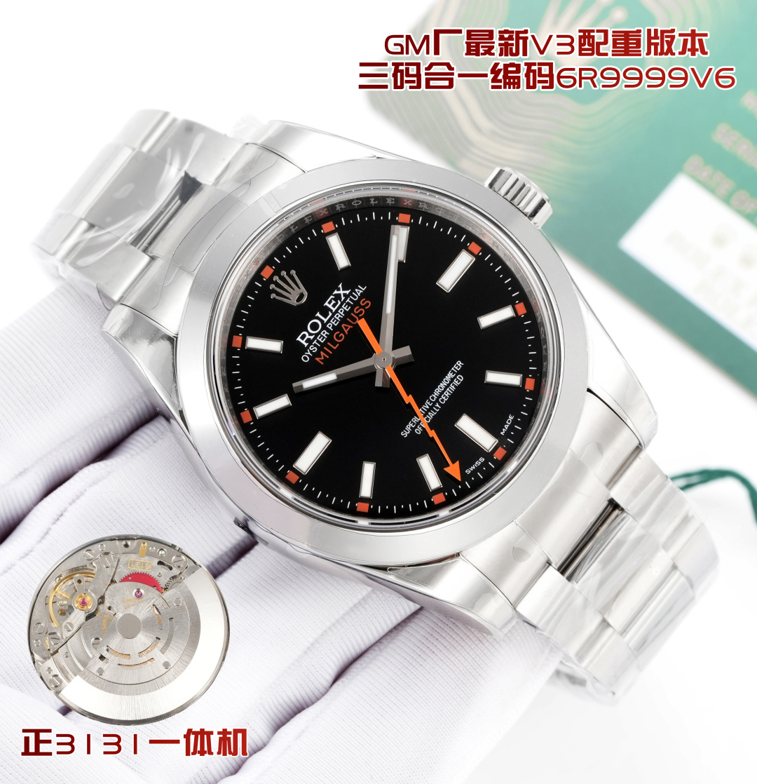 Rolex Watch 40mm White / Blue - watch0966 - Image 4