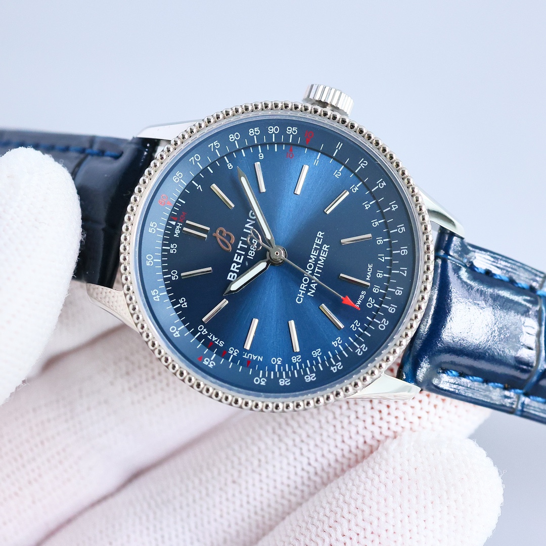 Breitling Navitimer 35mm White / Blue - watch0999 - Image 4