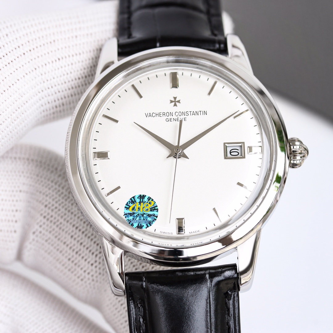 Vacheron Constantin Watch 40mm White / Rose Gold - watch1014 - Image 4