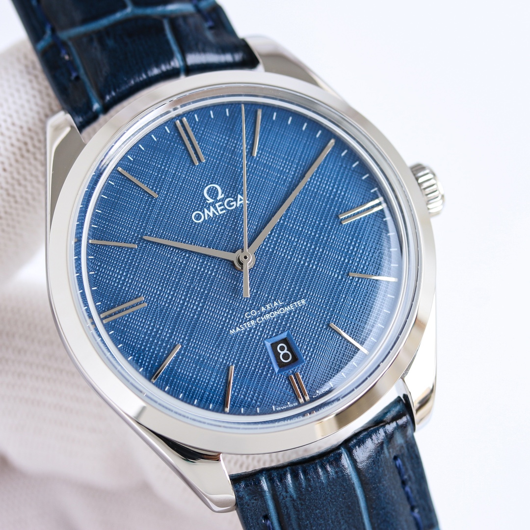 Omega De Ville 40mm White / Blue - watch1034 - Image 4