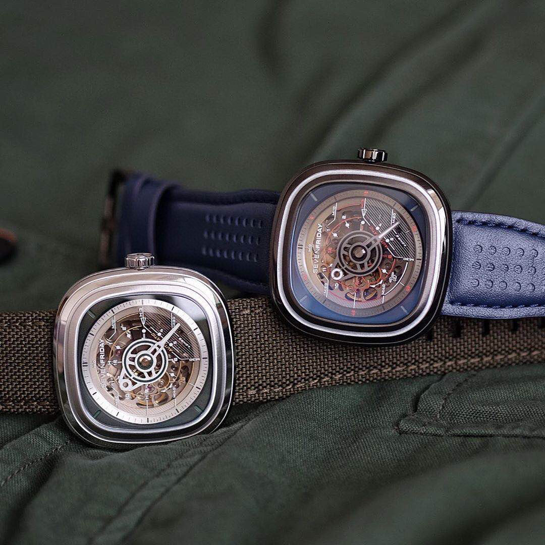 SevenFriday Watch 45mm Black / White - watch1038 - Image 4