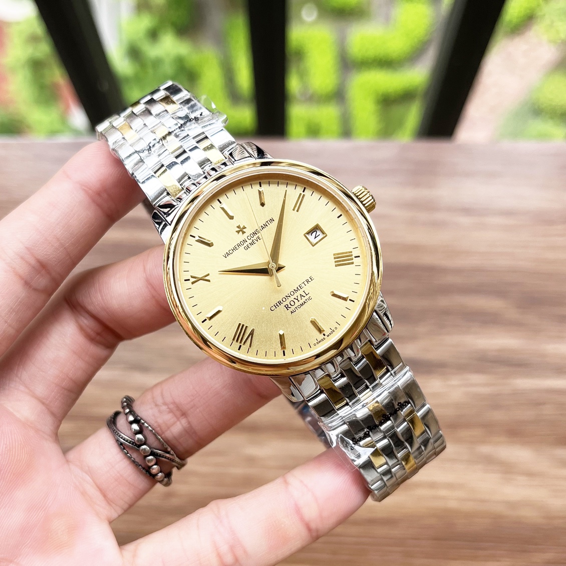 Vacheron Constantin Watch 42mm Silver - watch1048 - Image 4