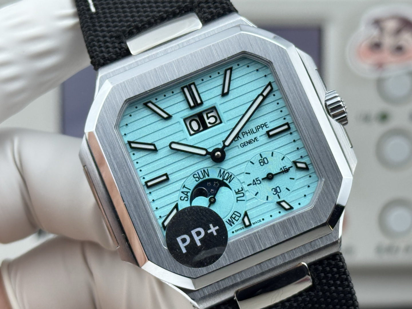 Patek Philippe Watch 45mm White / Silver - watch1104 - Image 4