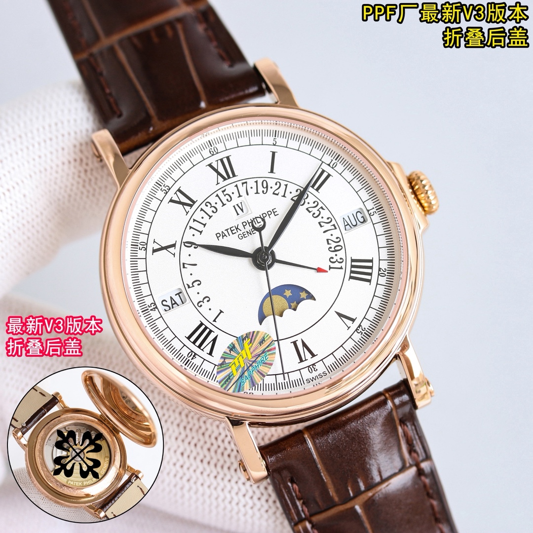 Patek Philippe Watch 38mm White / Gold - watch1107 - Image 4