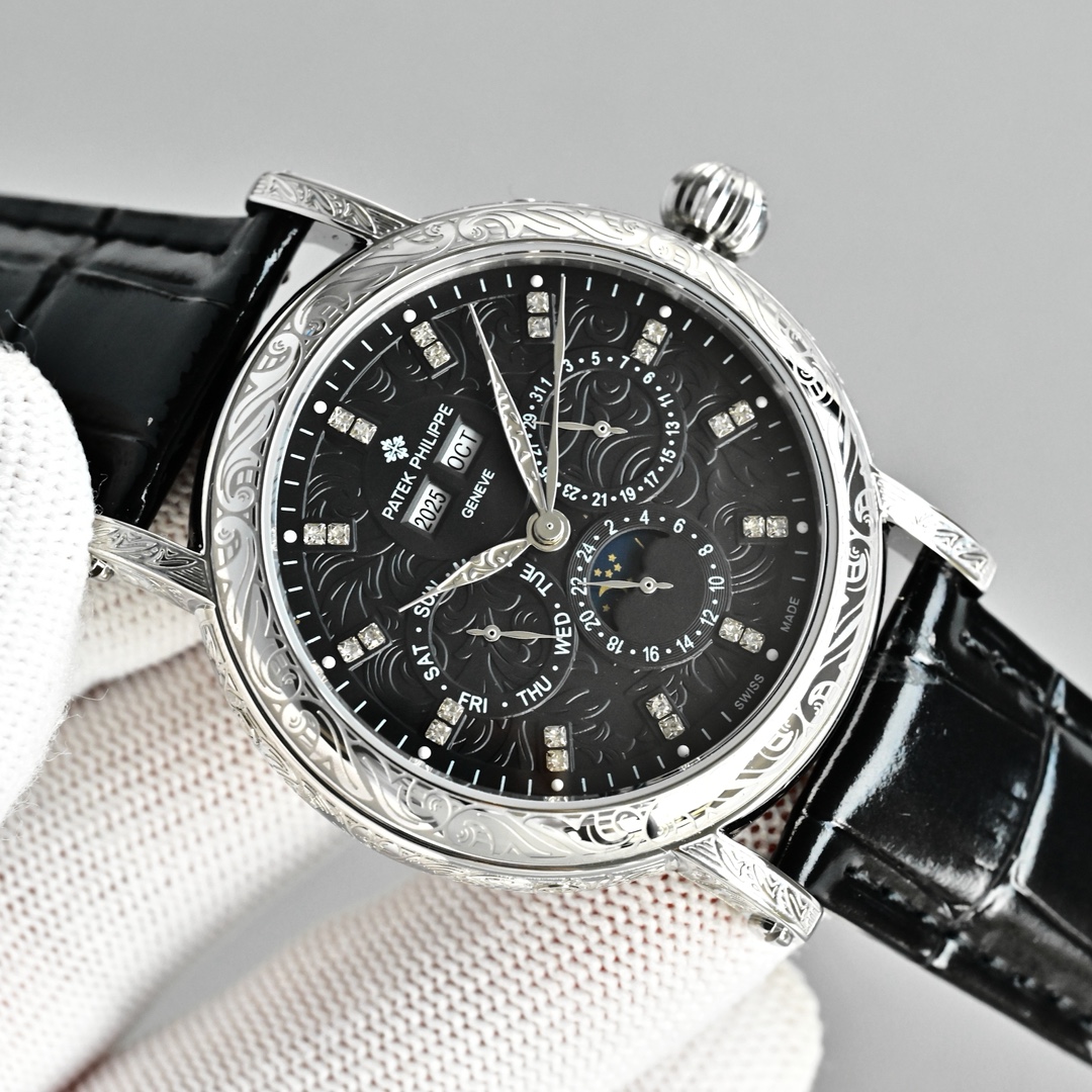 Patek Philippe Watch 42mm White / Gold - watch1112 - Image 4