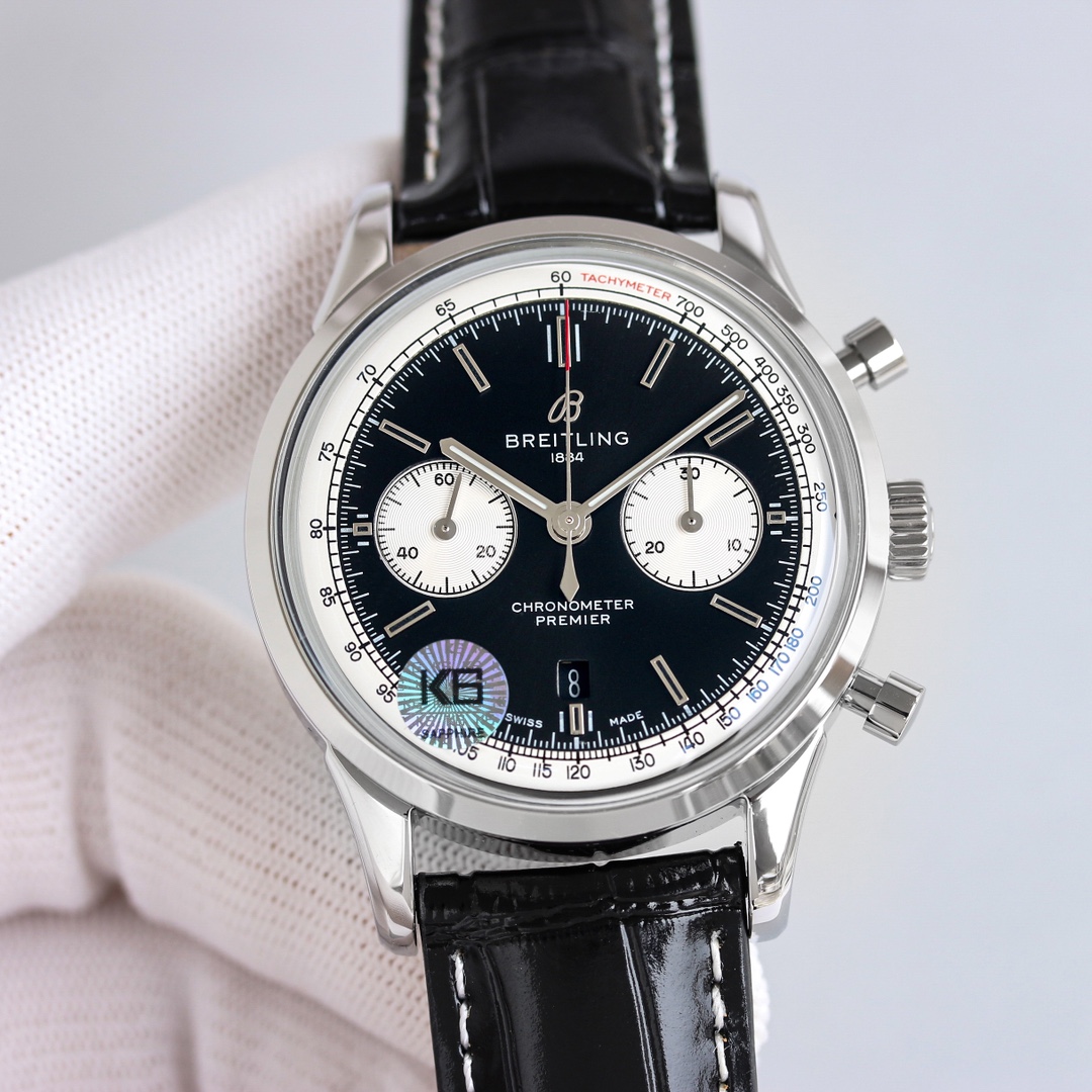 Breitling Watch 42mm White / Rose Gold - watch1150 - Image 4