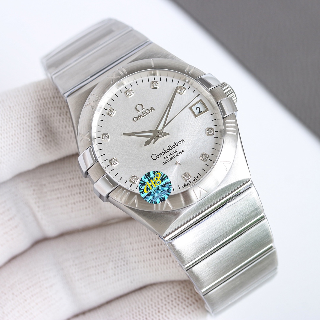 Omega Constellation 39mm Black / White - watch1177 - Image 4