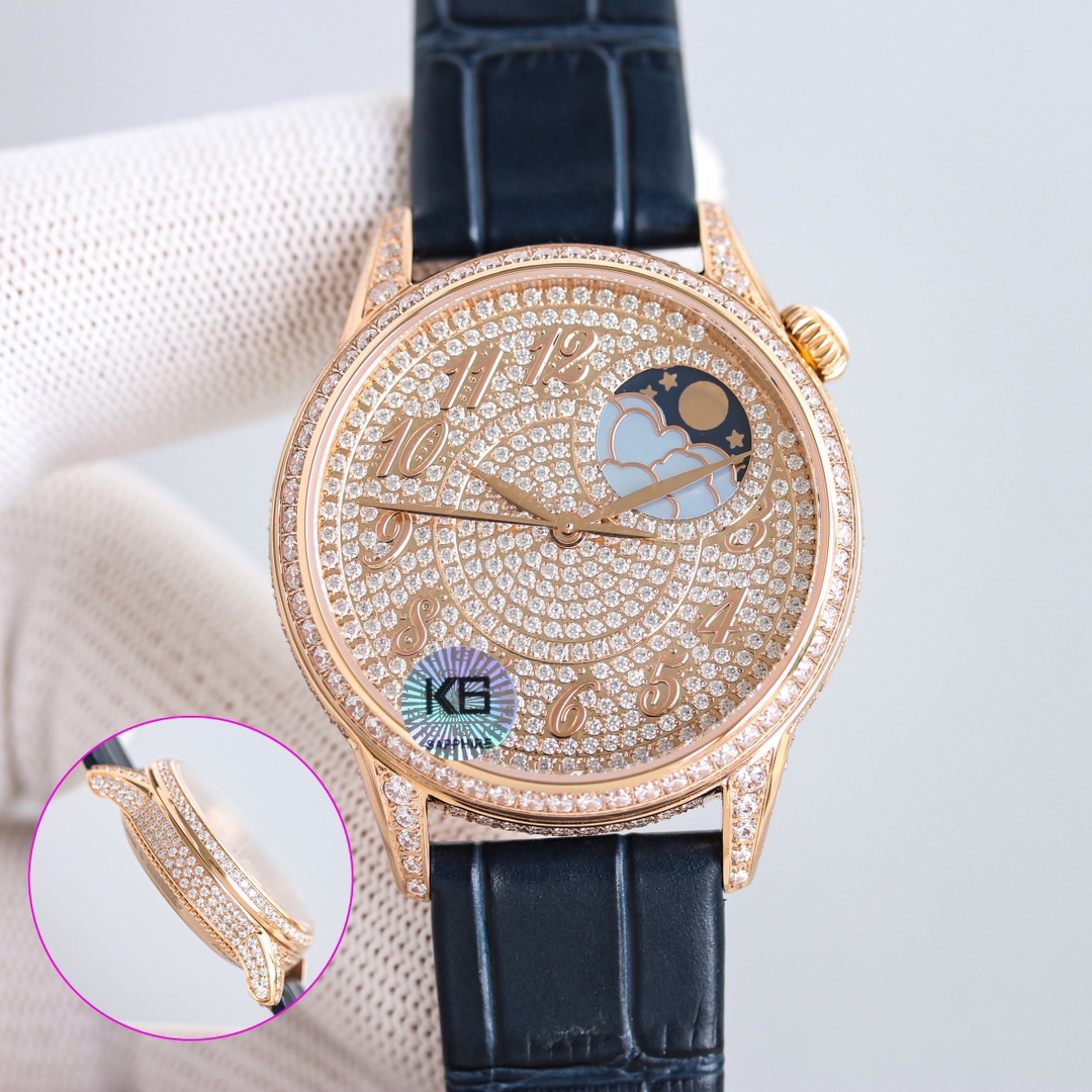 Vacheron Constantin Watch 37mm White / Rose Gold - watch1193 - Image 4
