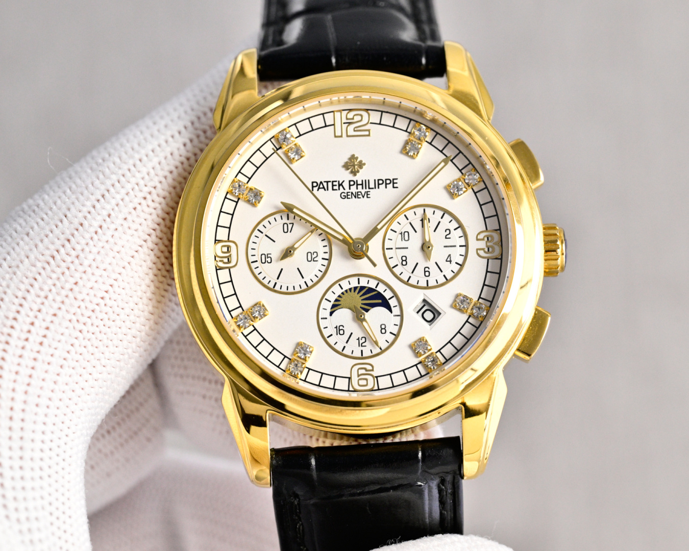 Patek Philippe Watch 40mm White / Rose Gold - watch1214 - Image 4