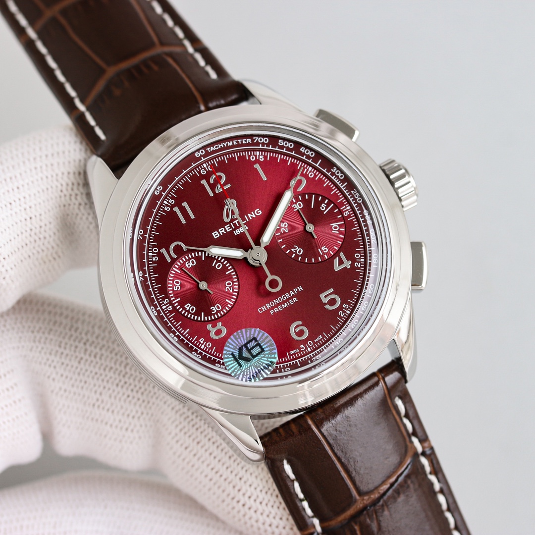 Breitling Watch 42mm Silver - watch1224 - Image 4