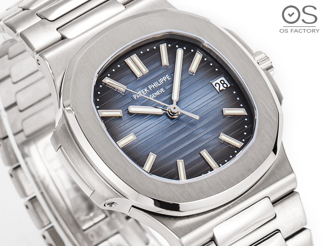 Patek Philippe Nautilus 40mm Rose Gold / Silver - watch1228 - Image 4