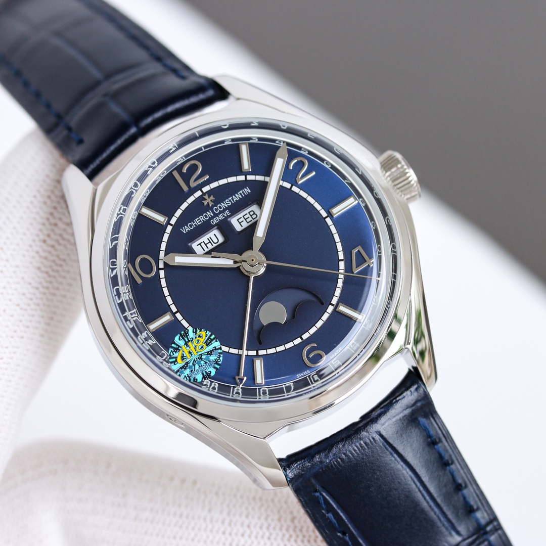 Vacheron Constantin Watch 40mm White / Blue - watch1334 - Image 4