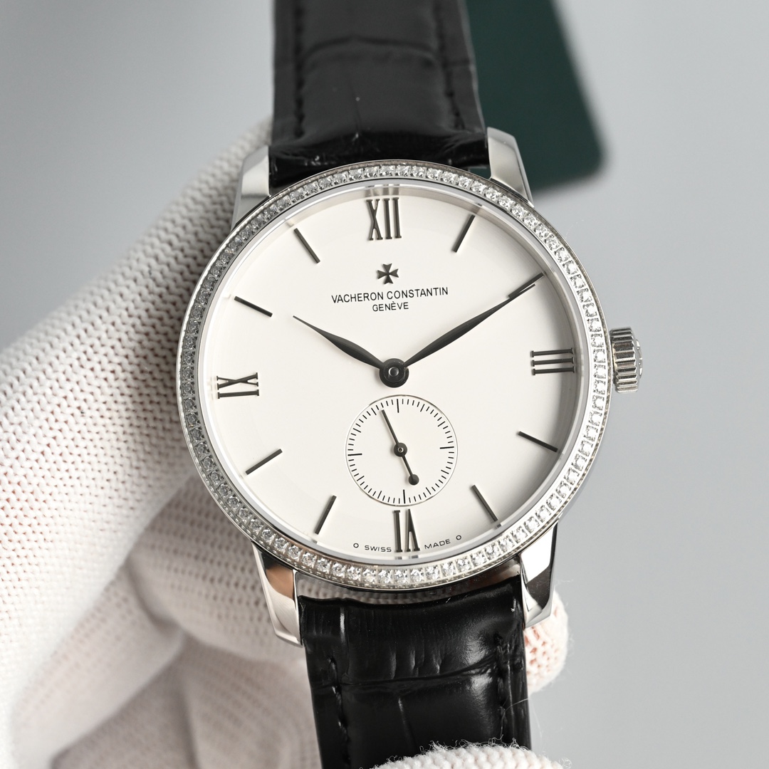 Vacheron Constantin Watch White / Rose Gold - watch1345 - Image 4