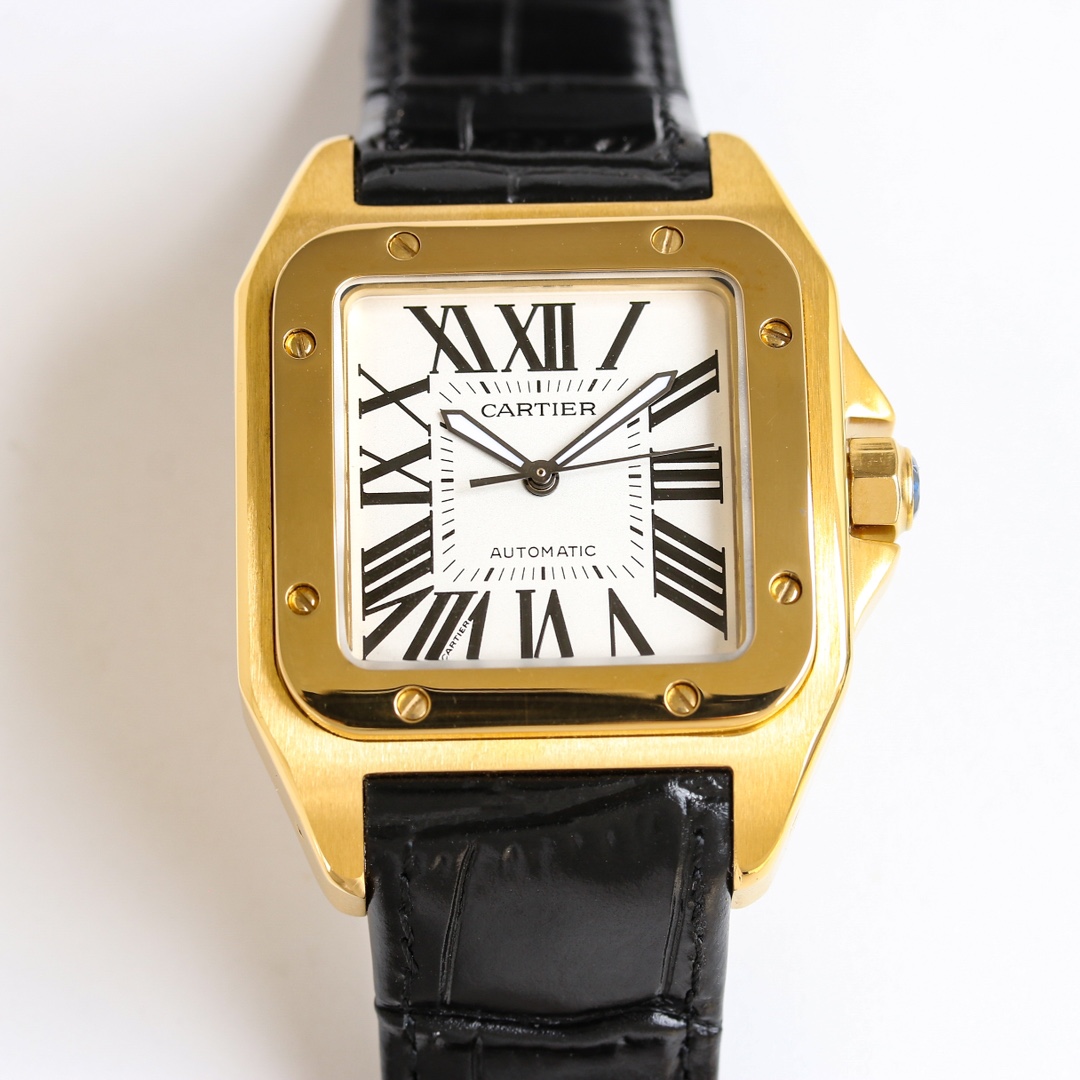 Cartier Santos 41.3mm White / Silver - watch1376 - Image 4