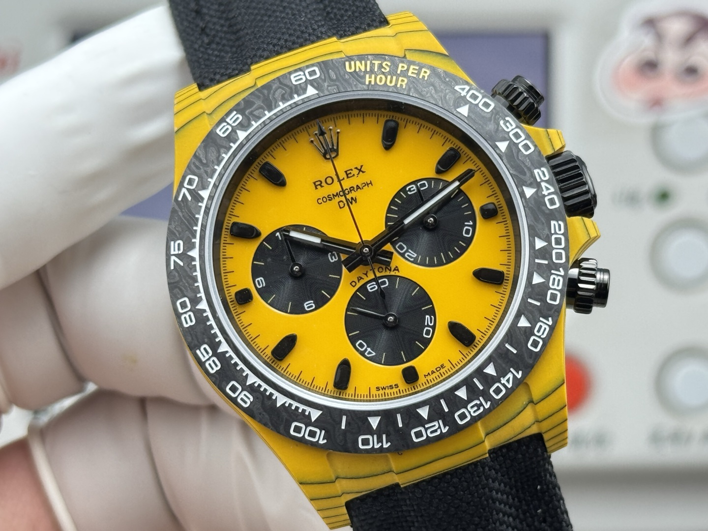 Rolex Daytona 40mm Black / White - watch1417 - Image 4