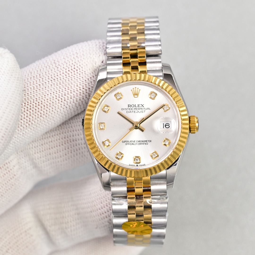 Rolex Datejust 31mm White - watch1418 - Image 4