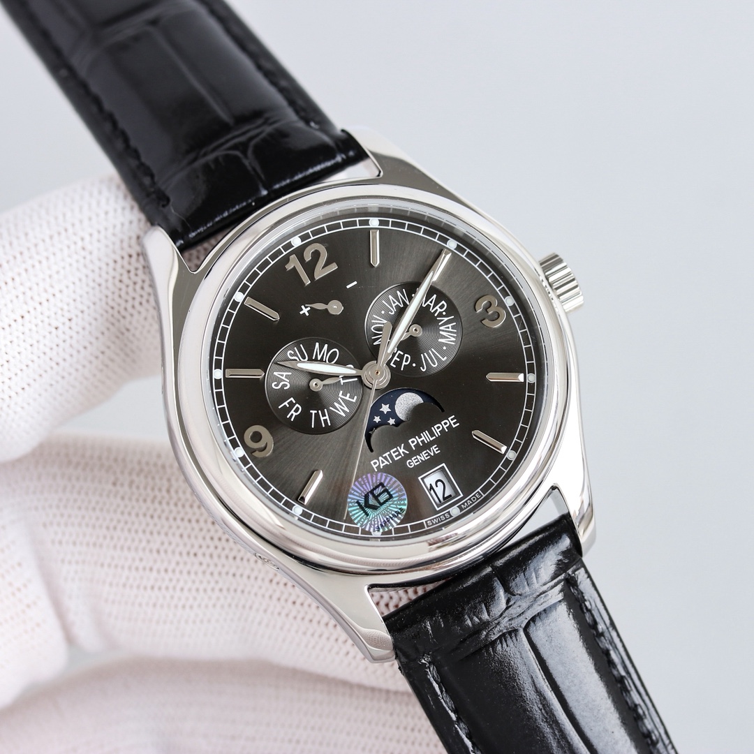 Patek Philippe Watch 39mm White / Gold - watch1438 - Image 4