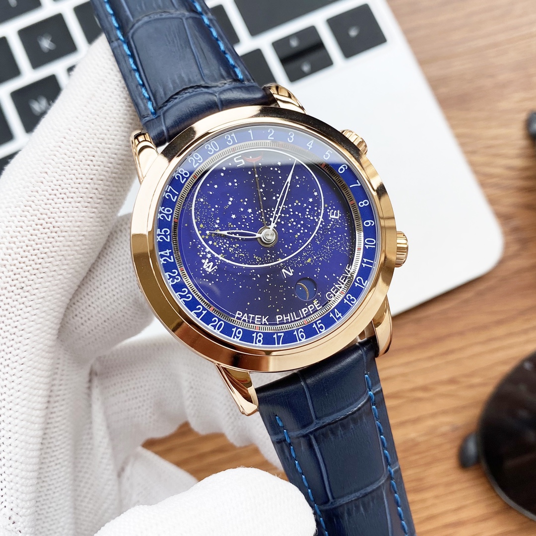 Patek Philippe Watch 43mm White / Silver - watch1527 - Image 4