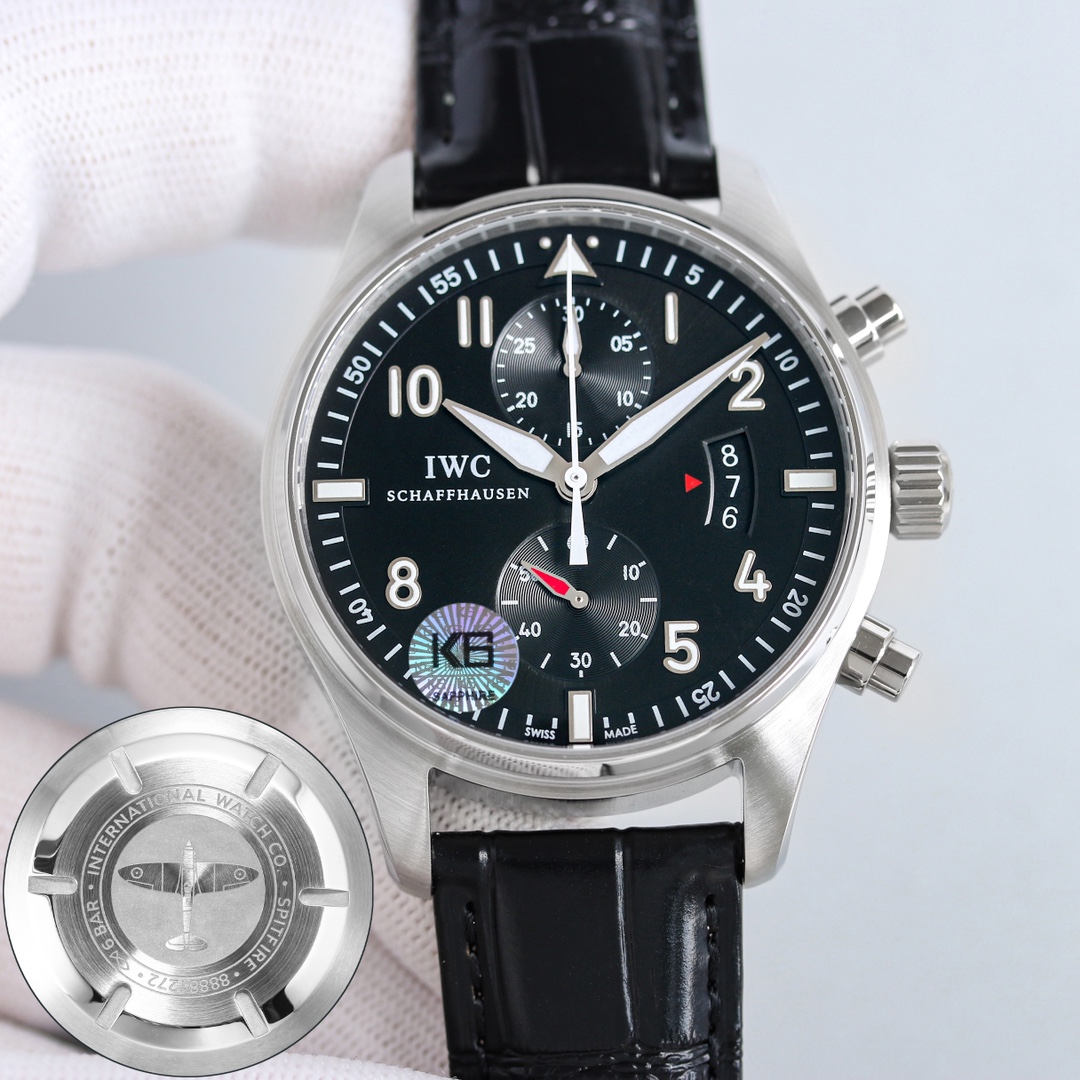 IWC Pilot White / Rose Gold - watch1600 - Image 4