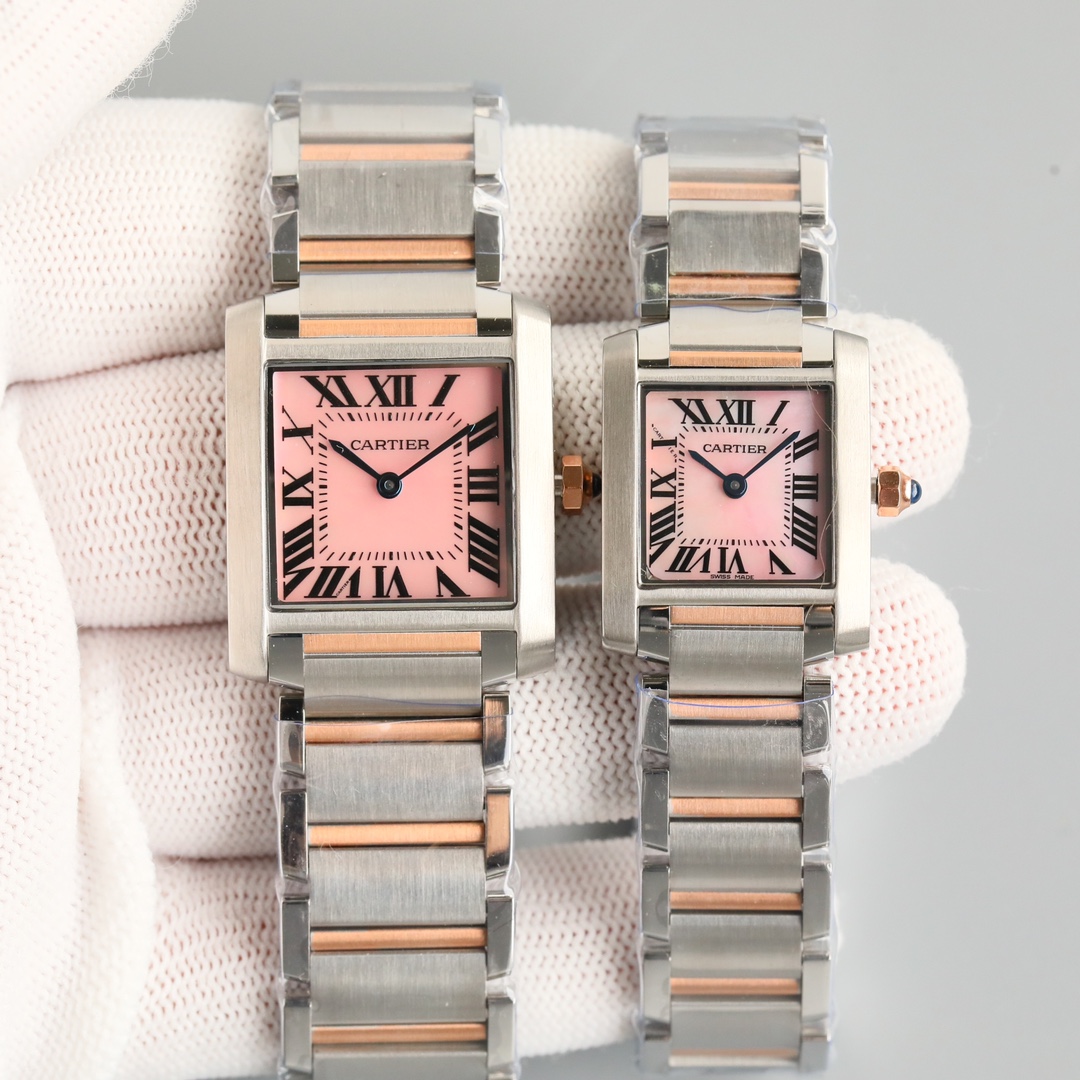 Cartier Tank Blue / Silver - watch1601 - Image 4