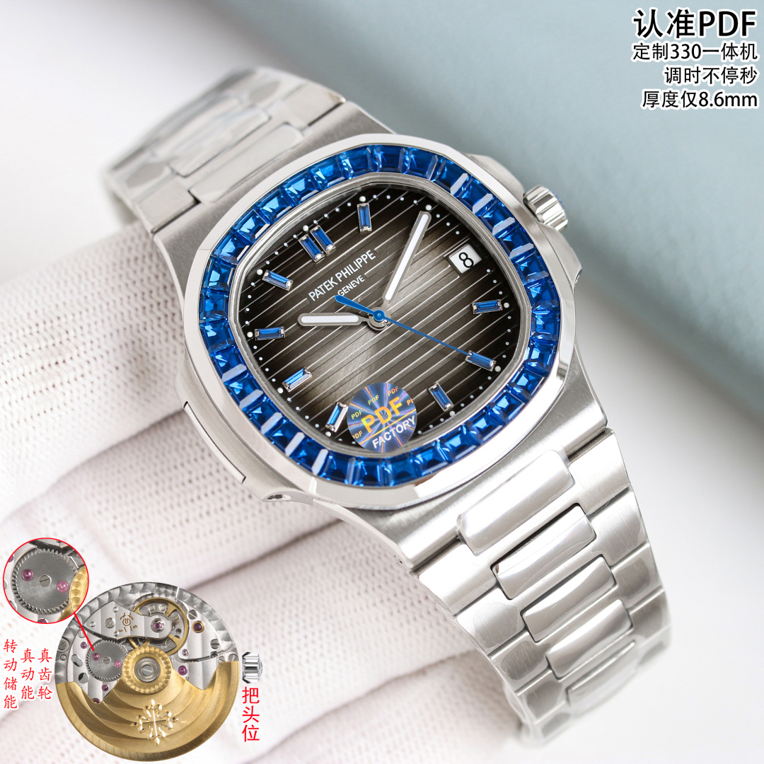 Patek Philippe Nautilus 40mm Silver - watch1611 - Image 4