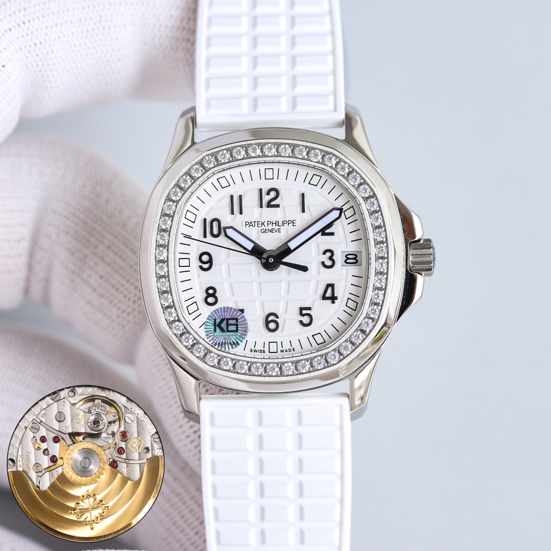 Patek Philippe Aquanaut 35.6mm Silver - watch1633 - Image 4