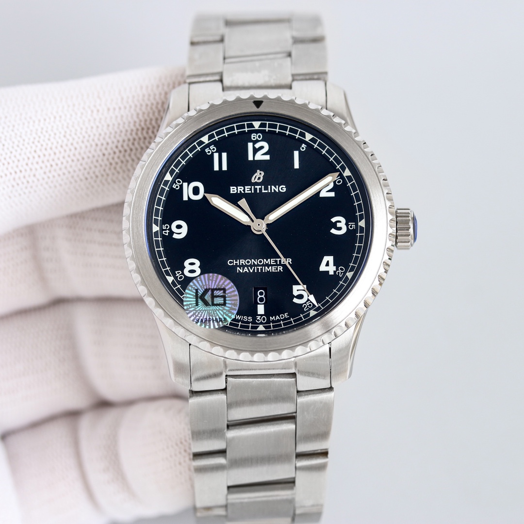 Breitling Pilot 41mm Silver - watch1647 - Image 4