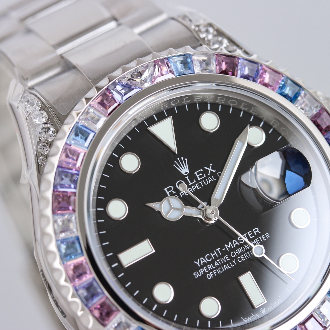Rolex Yacht-Master 40mm Blue / Silver - watch1682 - Image 4