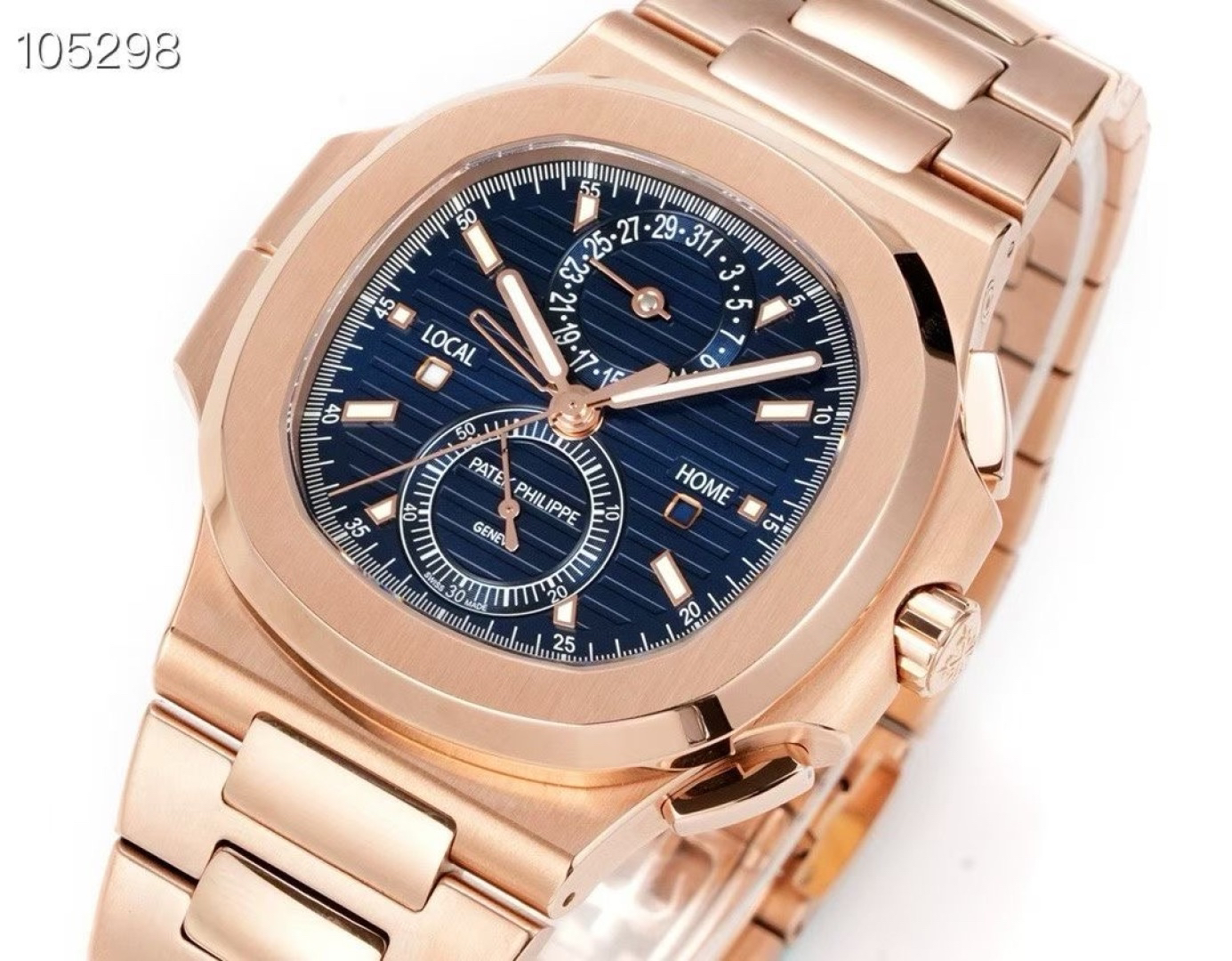 Patek Philippe Nautilus 40.5mm Black / White - watch1695 - Image 4