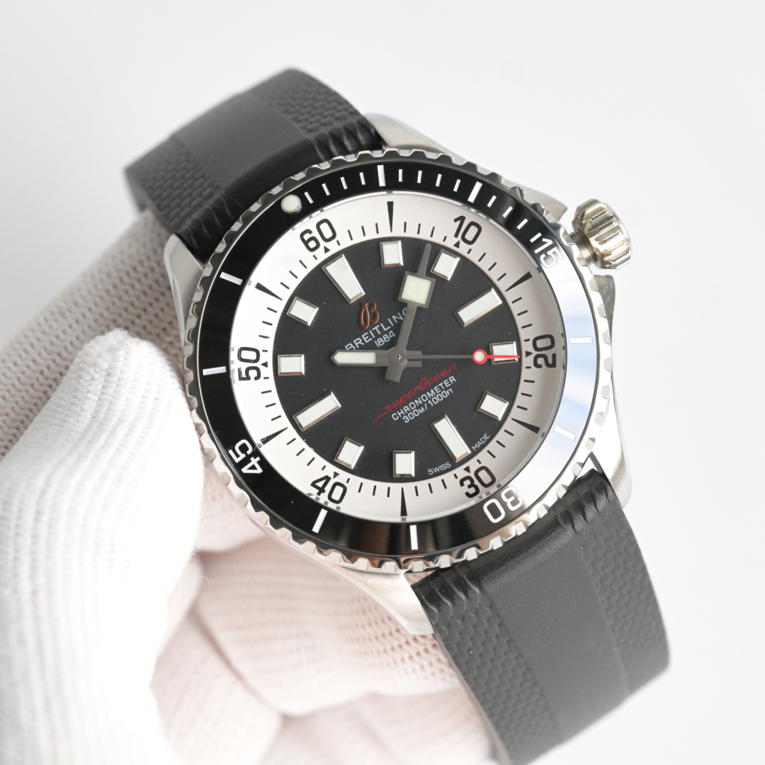 Breitling Watch 42mm Silver - watch1710 - Image 4