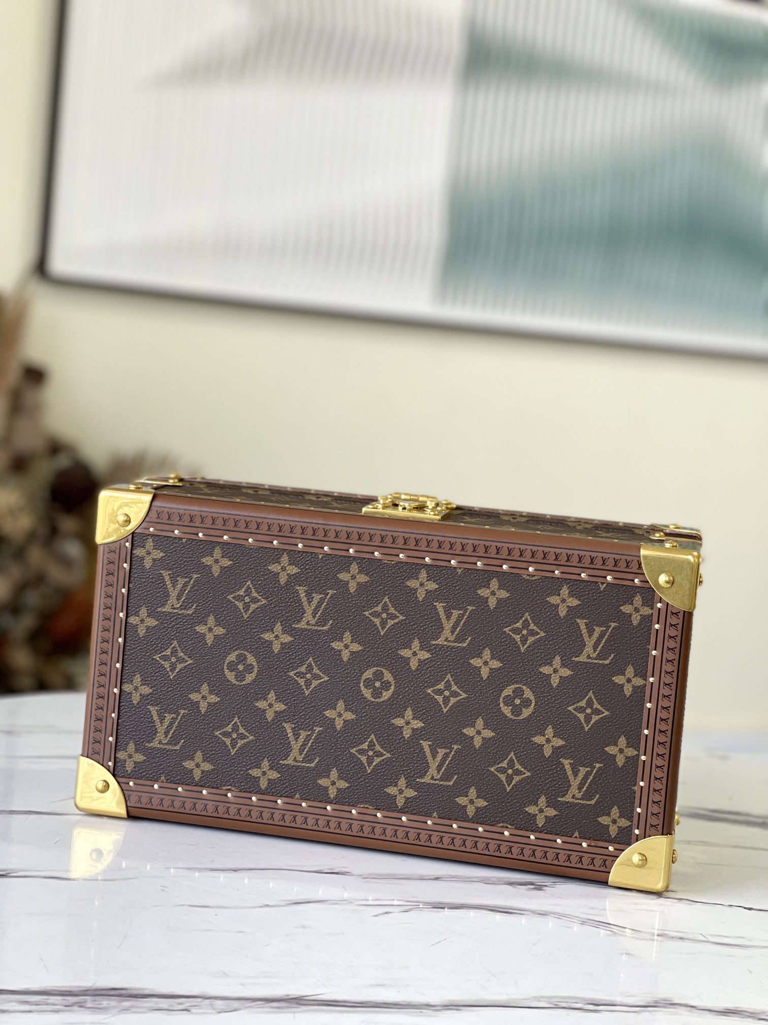 lv0219 Louis Vuitton M47641 CRET MONTRES Top Handle Bag - Image 4