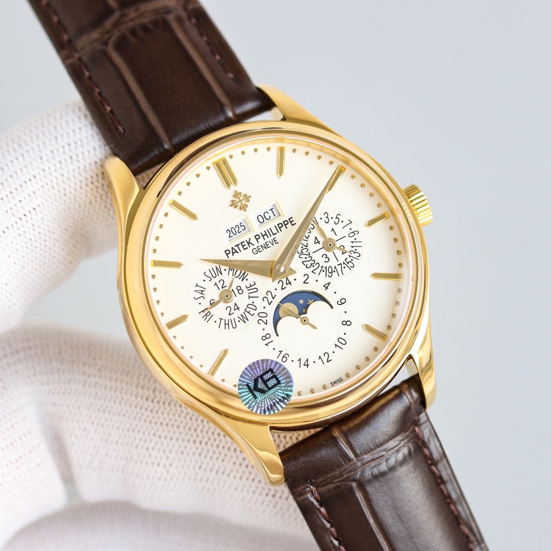 Patek Philippe Watch 39mm White - watch1737 - Image 4