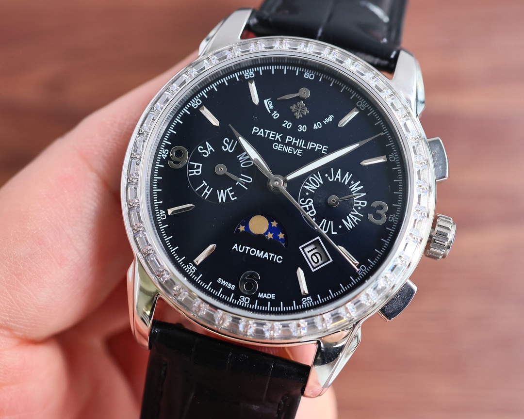 Patek Philippe Watch 42mm White / Gold - watch1769 - Image 4