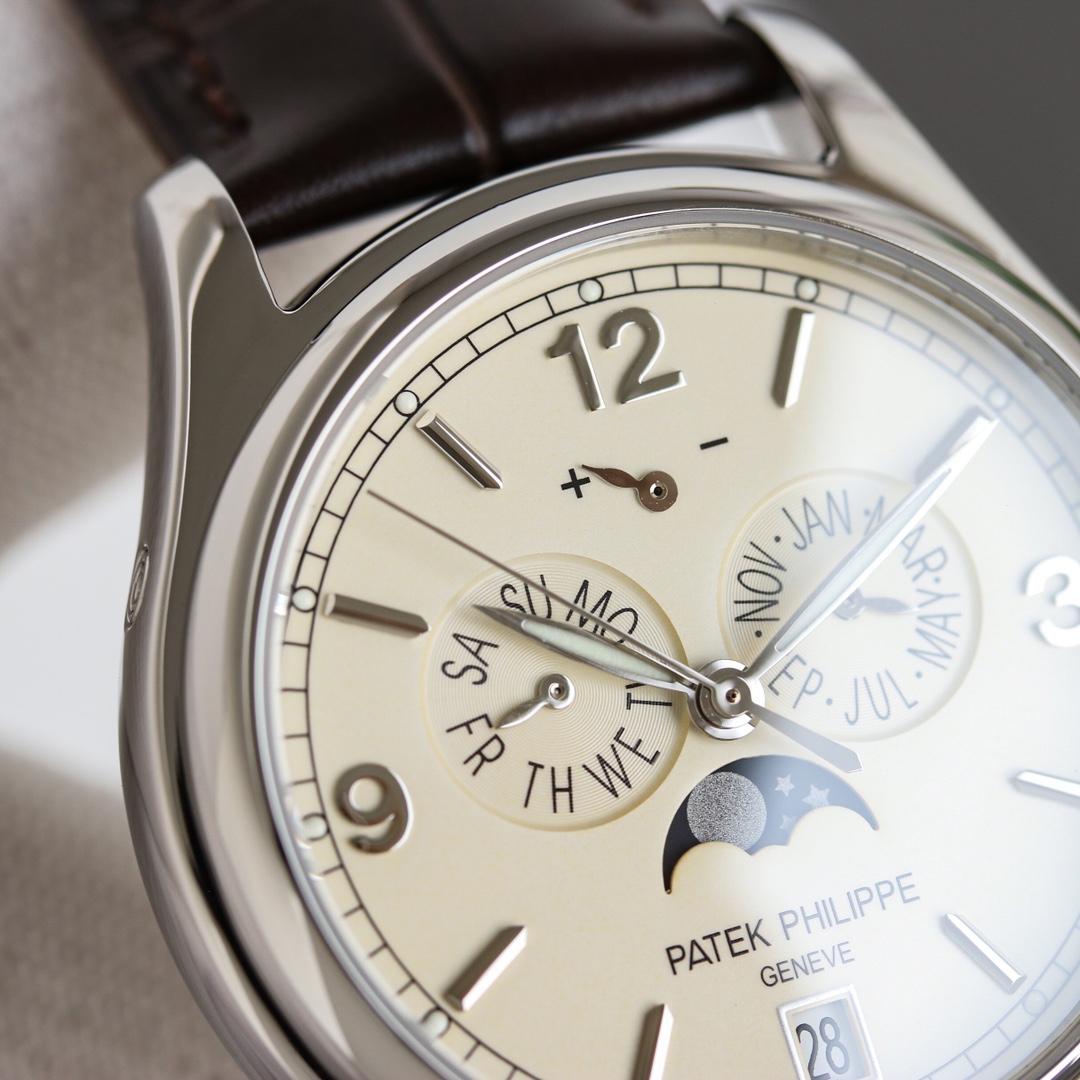 Patek Philippe Watch 39mm White - watch1771 - Image 4