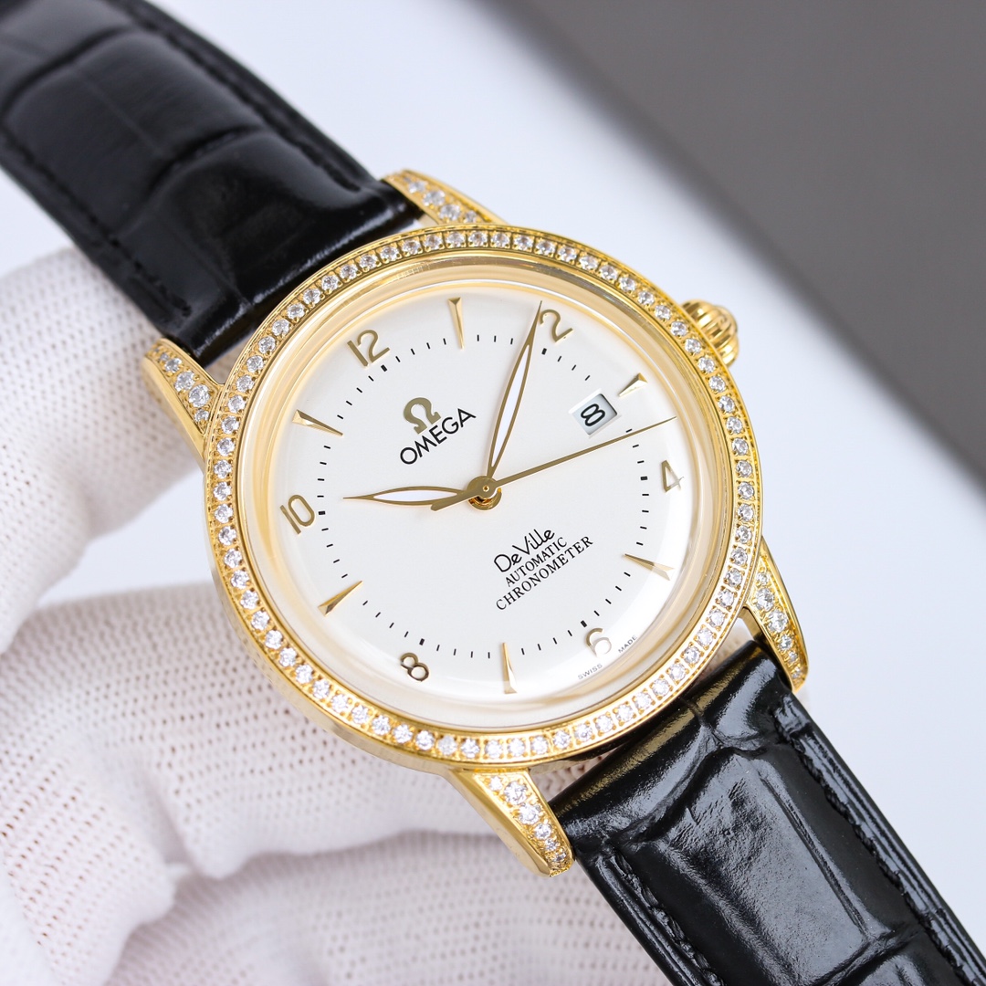 Omega De Ville 40mm White / Gold - watch1812 - Image 4