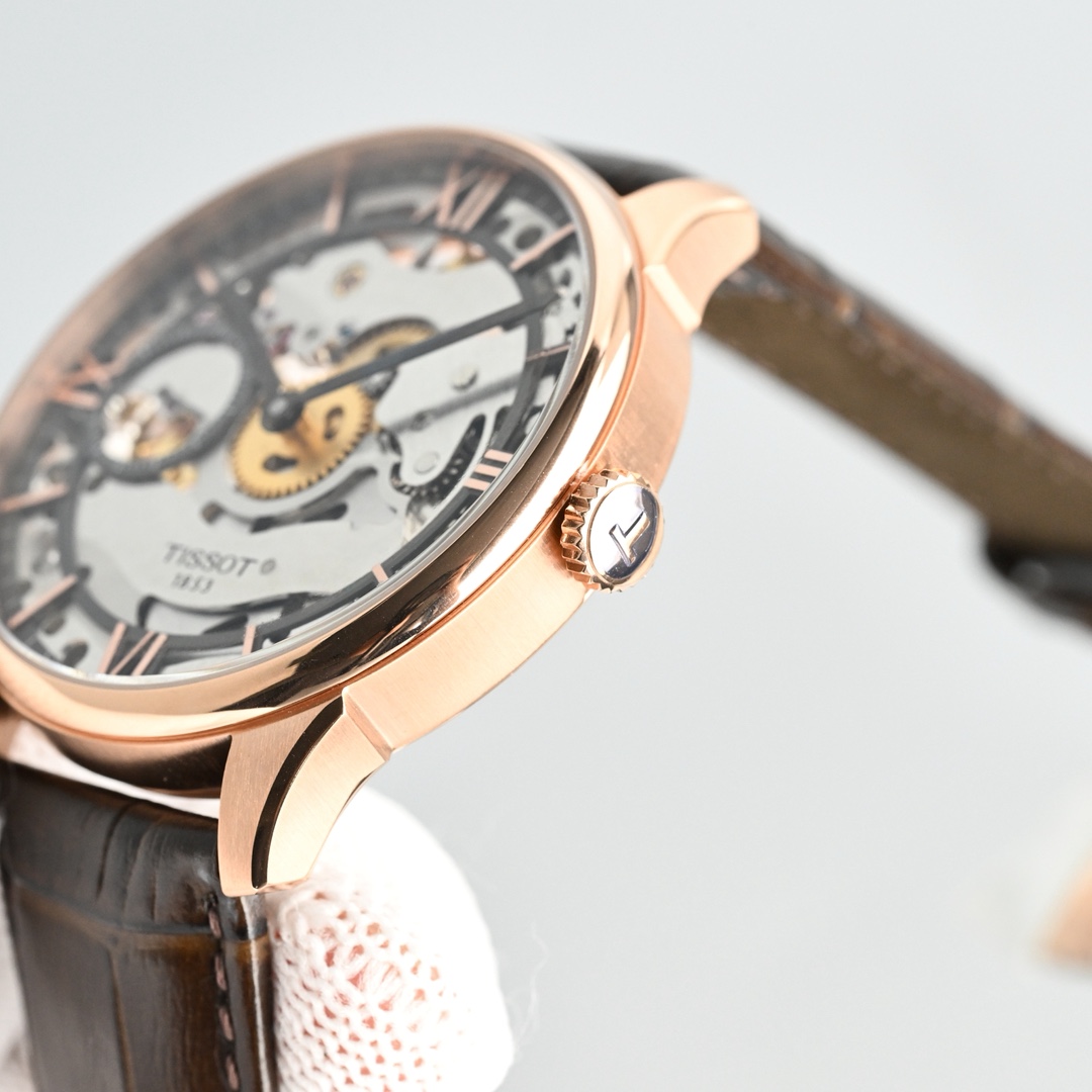 Tissot Watch 42mm Rose Gold / Silver - watch1861 - Image 4