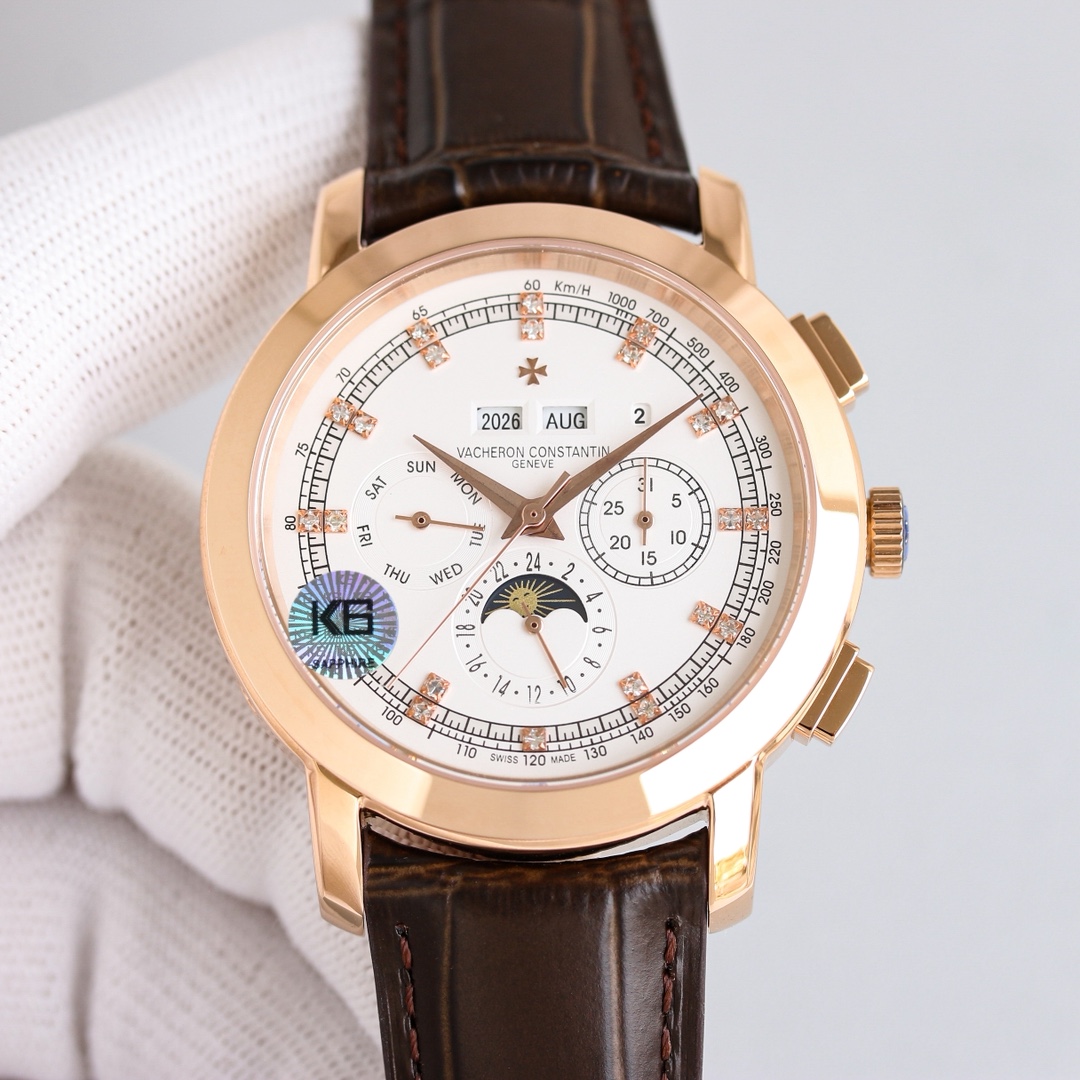 Vacheron Constantin Watch White / Gold - watch2072 - Image 4