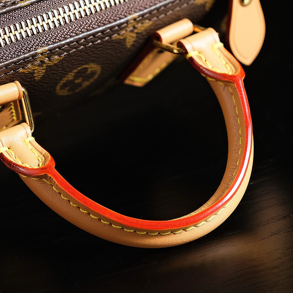 lv0309 Louis Vuitton M81085 Nano Speedy Min Top Handle Bag Mini with Dynamic Code - Image 4