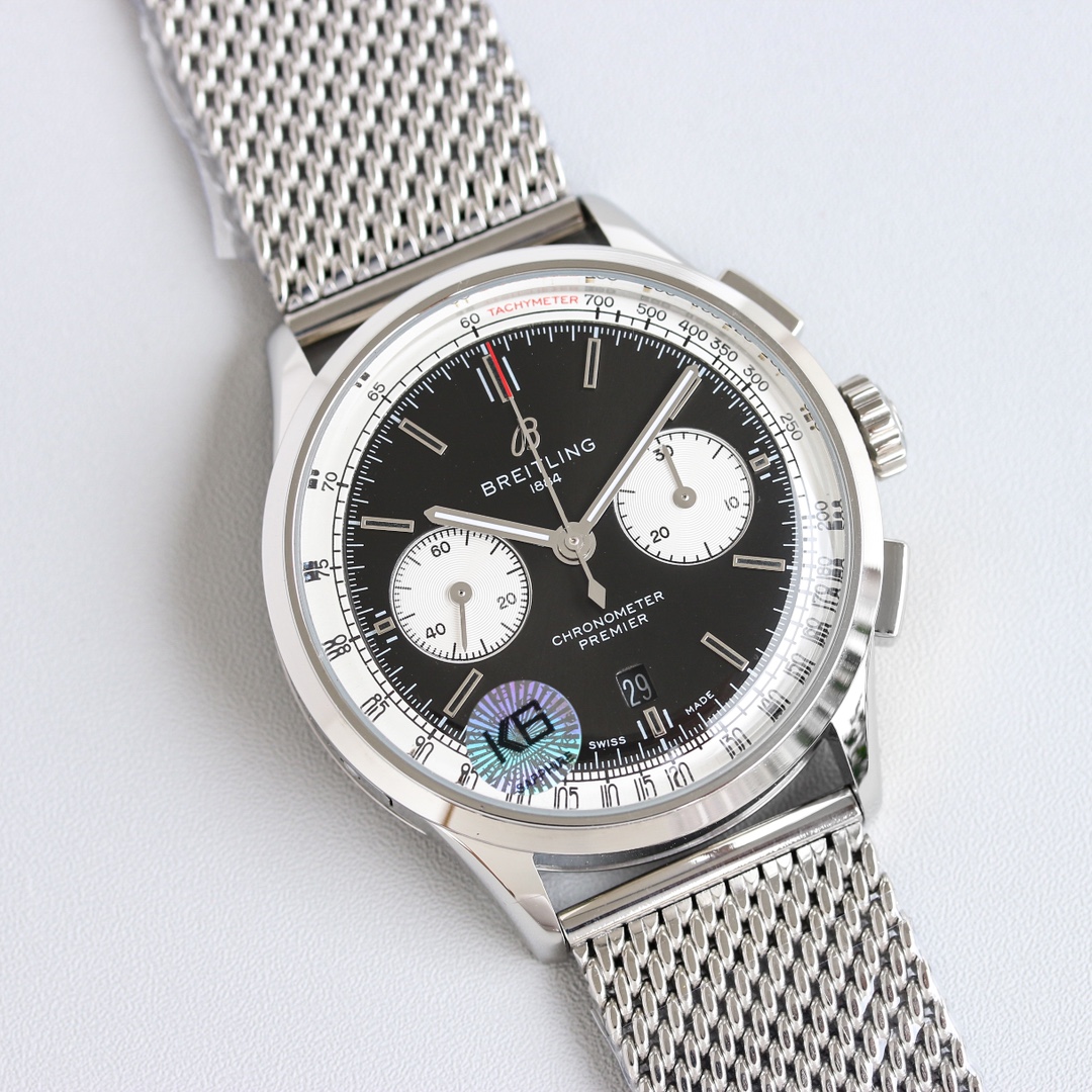 Breitling Watch 42mm Silver - watch0013 - Image 5