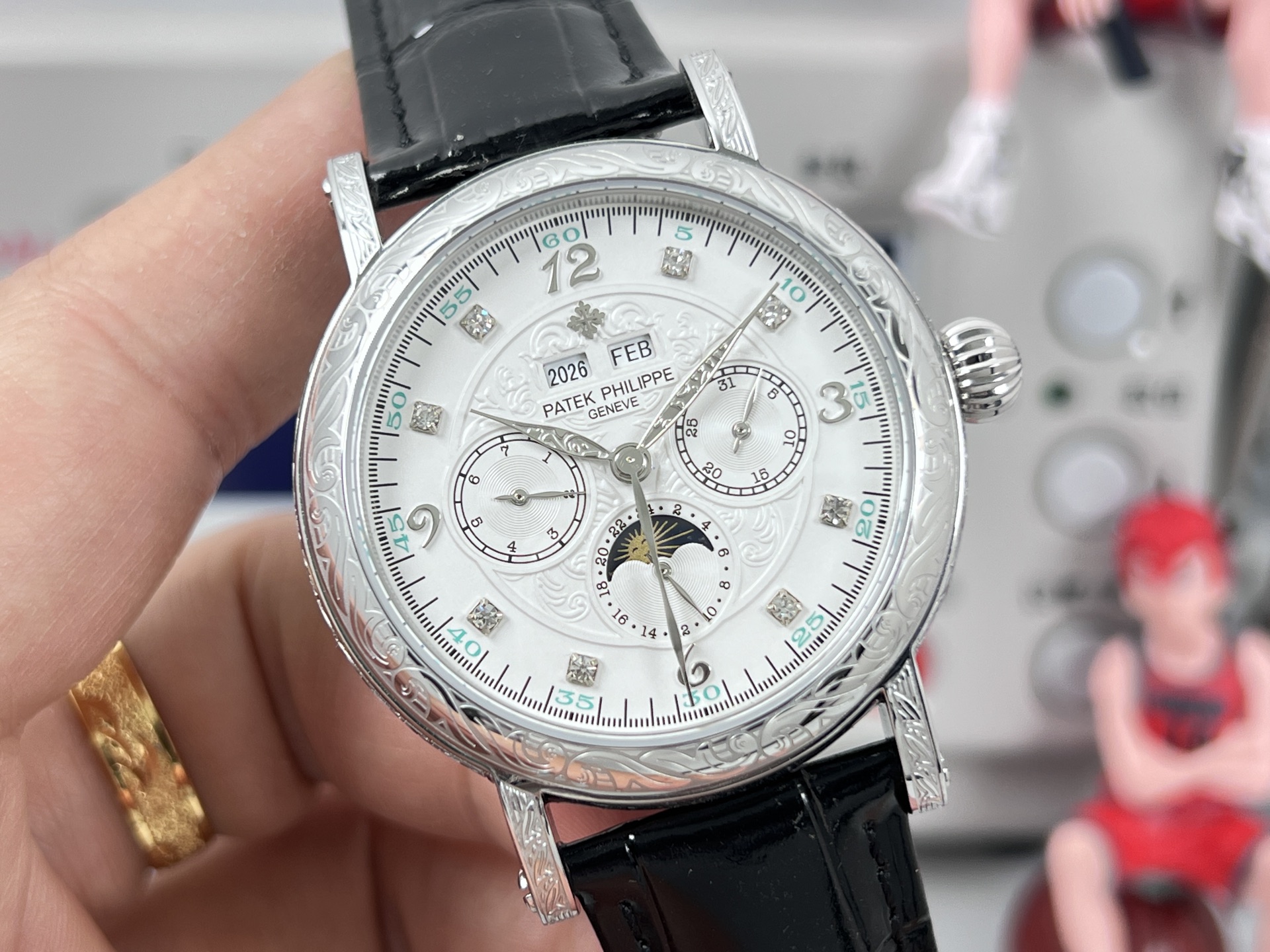 Patek Philippe Watch 42mm White / Gold - watch0026 - Image 5