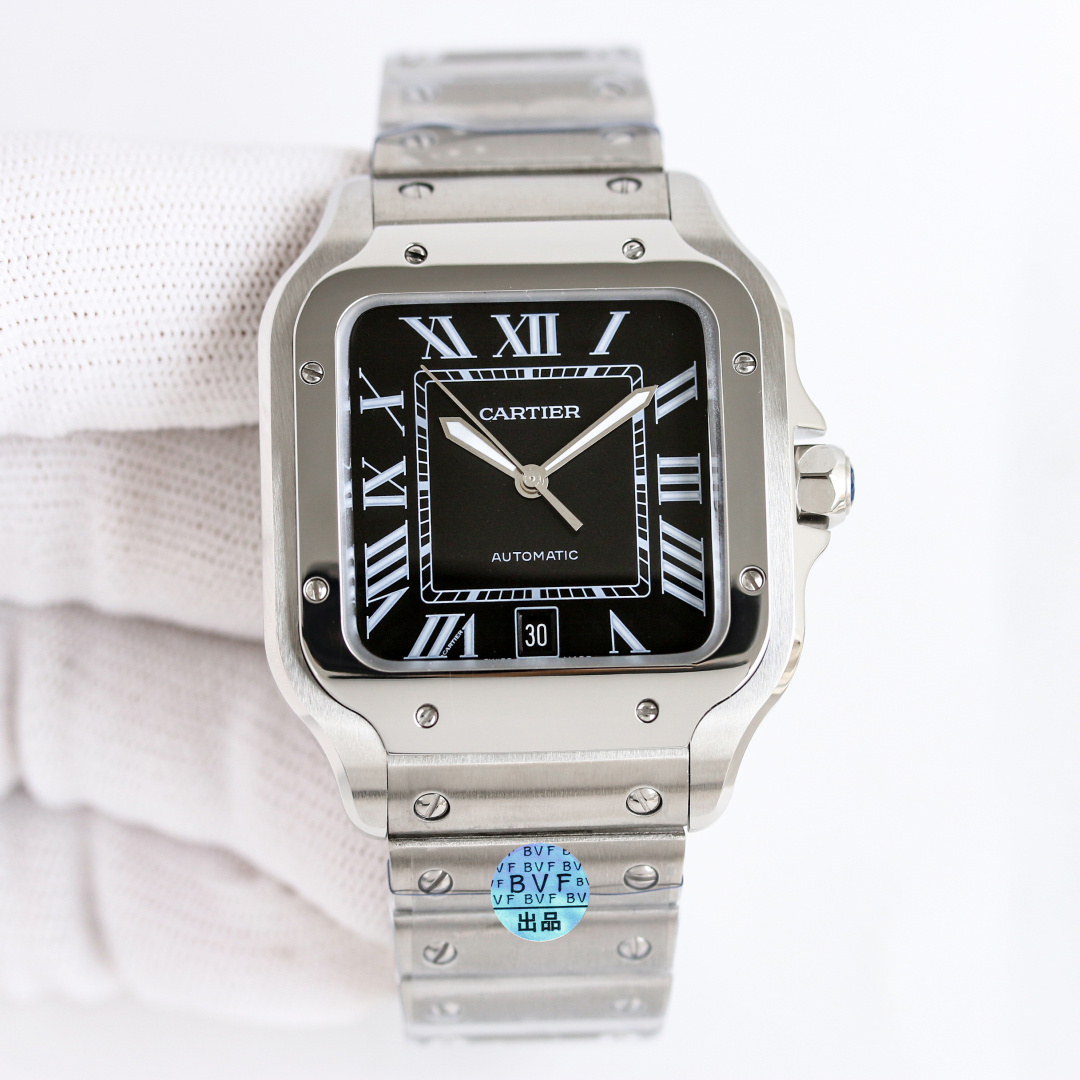 Cartier Santos White / Gold - watch0064 - Image 5