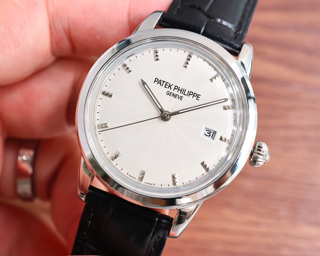 Patek Philippe Watch 40mm White / Rose Gold - watch0077 - Image 5