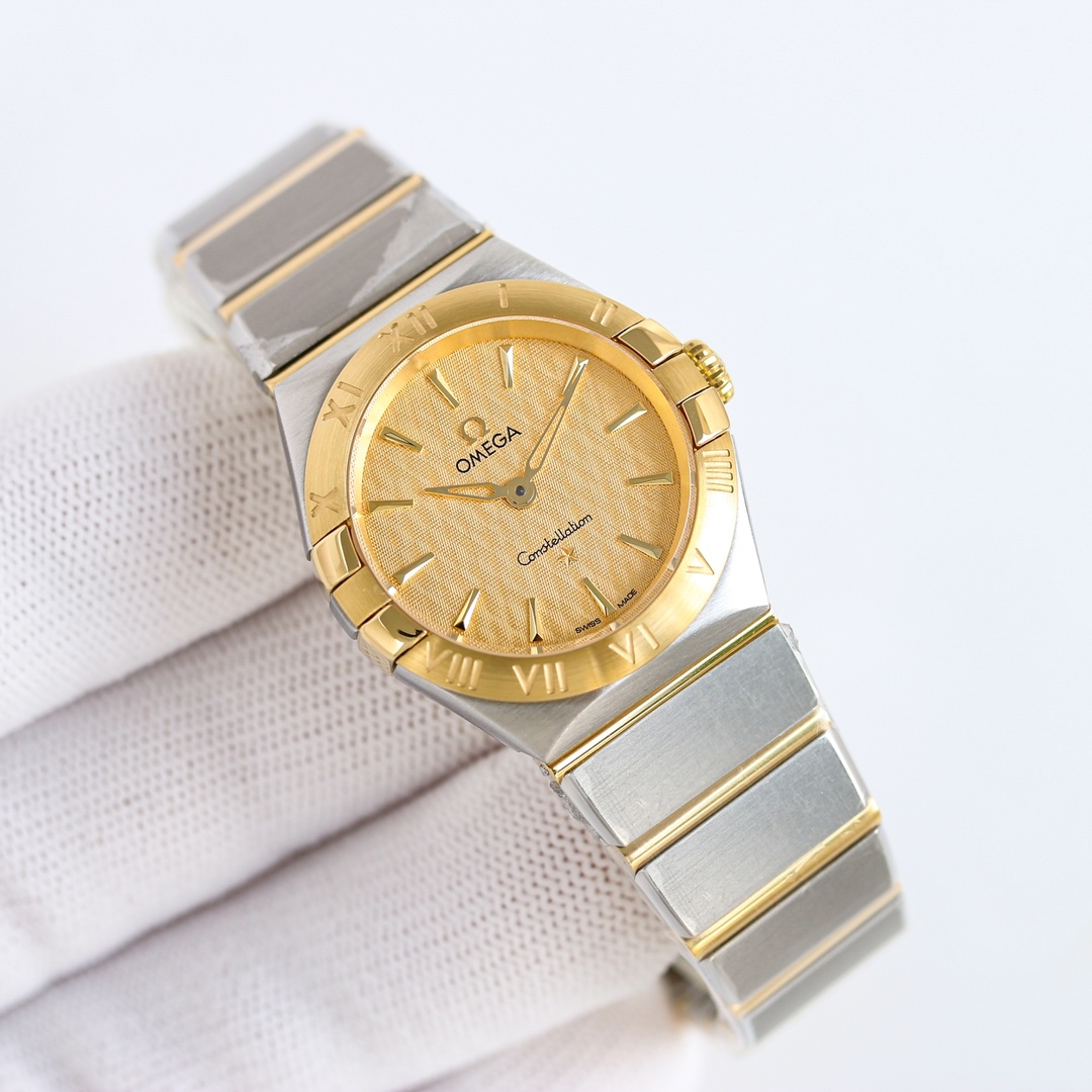 Omega Constellation 28mm White / Gold - watch0091 - Image 5