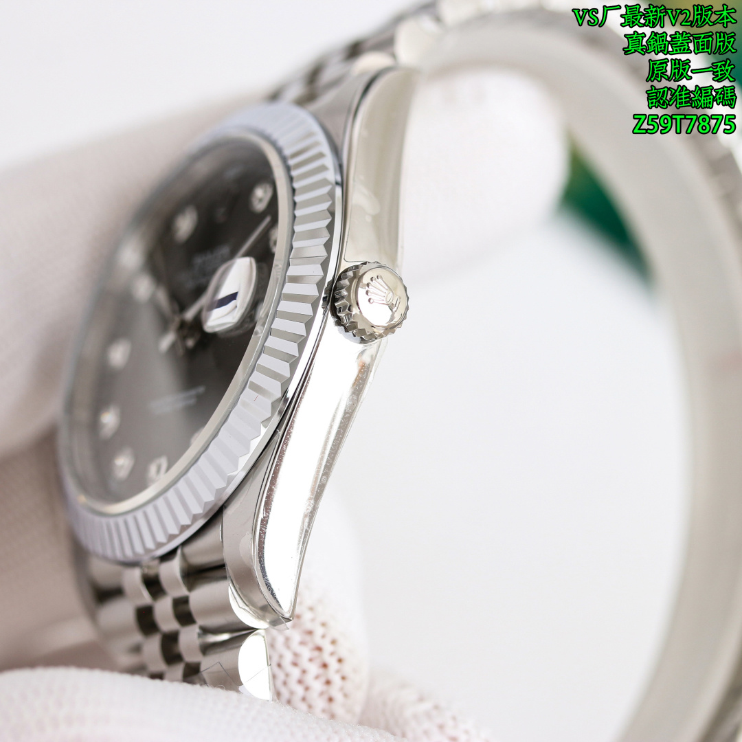 Rolex Datejust 41mm Green / Silver - watch0111 - Image 5