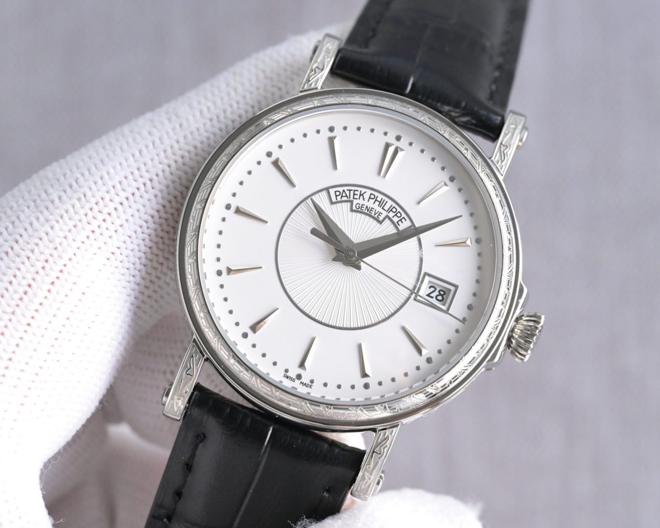 Patek Philippe Watch 38mm White / Rose Gold - watch0264 - Image 5