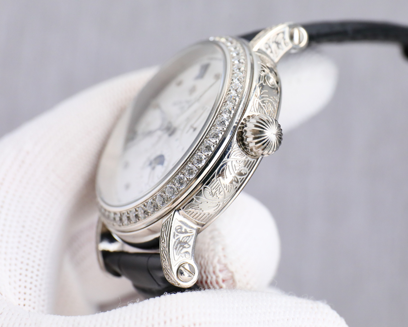 Patek Philippe Watch 42mm White / Gold - watch0265 - Image 5